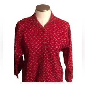 Vintage 90’s Steel Wool Scotty Dog with Bow 3/4  Wide Sleeve Size 6